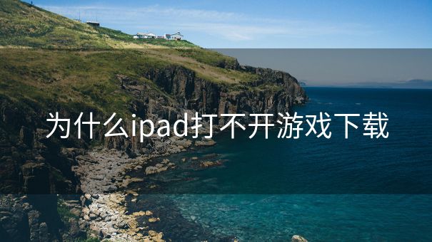 为什么ipad打不开游戏下载