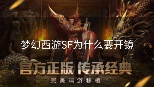 梦幻西游SF为什么要开镜