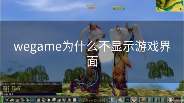 wegame为什么不显示游戏界面