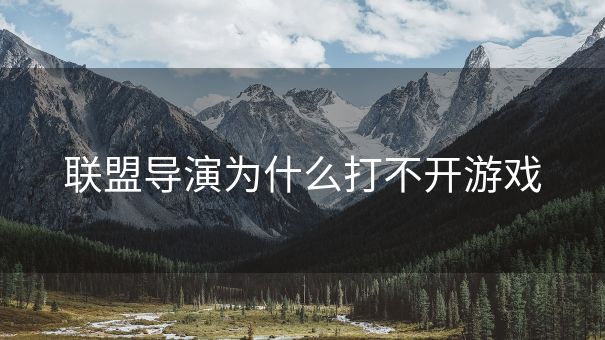 联盟导演为什么打不开游戏