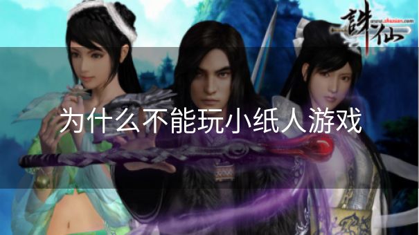 为什么不能玩小纸人游戏