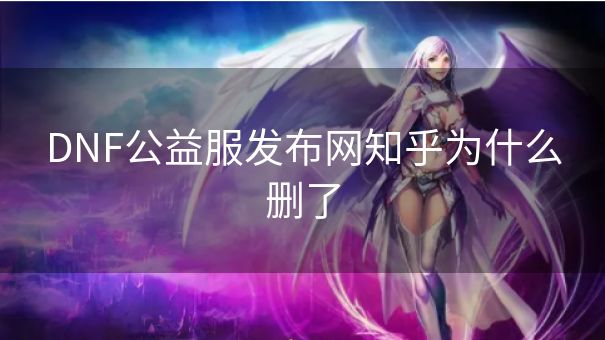 DNF公益服发布网知乎为什么删了