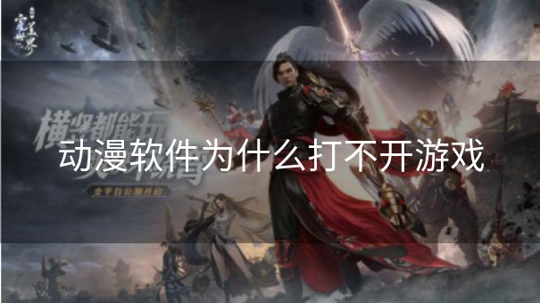 动漫软件为什么打不开游戏