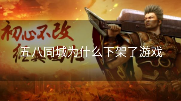 五八同城为什么下架了游戏
