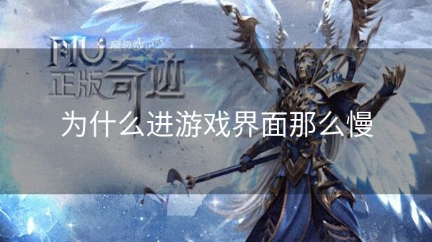 为什么进游戏界面那么慢