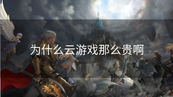 为什么云游戏那么贵啊