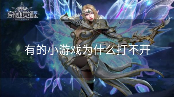 有的小游戏为什么打不开