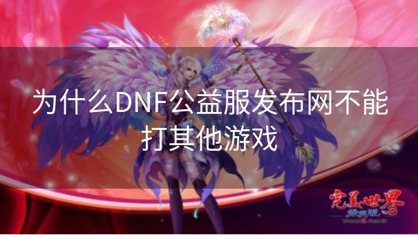 为什么DNF公益服发布网不能打其他游戏