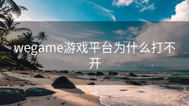 wegame游戏平台为什么打不开