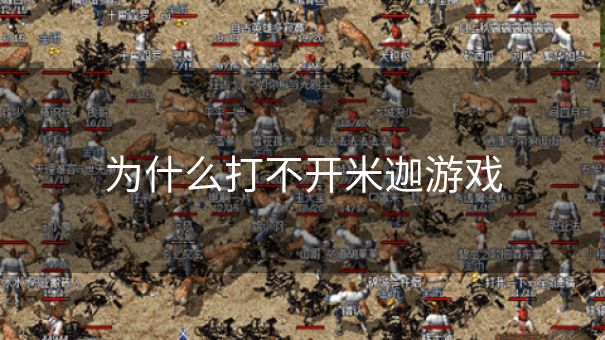 为什么打不开米迦游戏