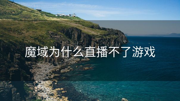 魔域为什么直播不了游戏