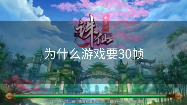为什么游戏要30帧