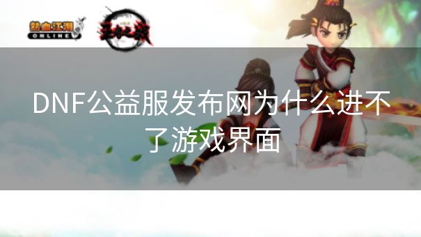 DNF公益服发布网为什么进不了游戏界面