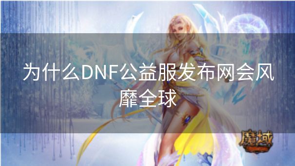 为什么DNF公益服发布网会风靡全球