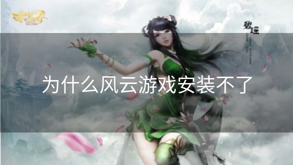 为什么风云游戏安装不了