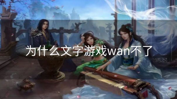 为什么文字游戏wan不了