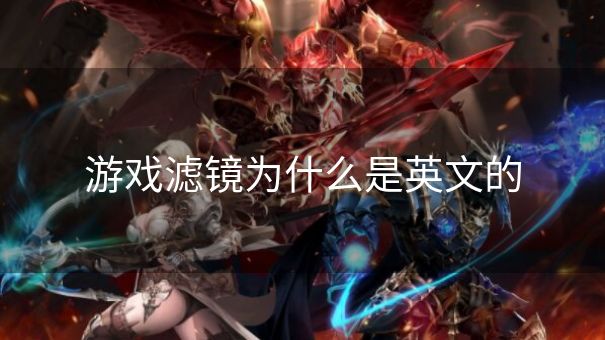 游戏滤镜为什么是英文的