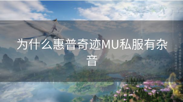 为什么惠普奇迹MU私服有杂音