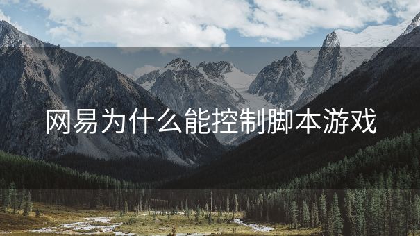 网易为什么能控制脚本游戏