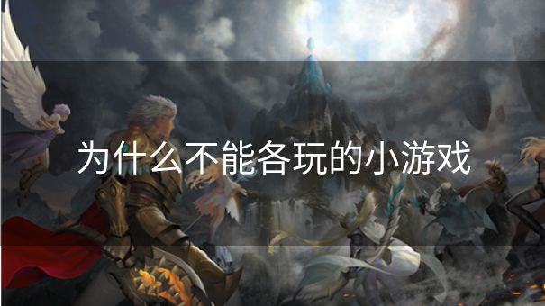为什么不能各玩的小游戏