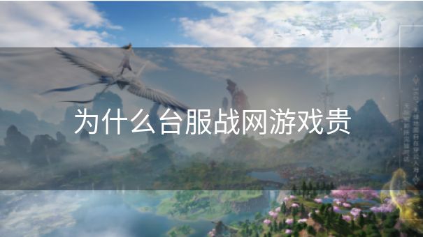 为什么台服战网游戏贵
