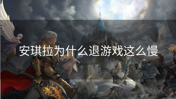 安琪拉为什么退游戏这么慢