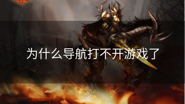 为什么导航打不开游戏了